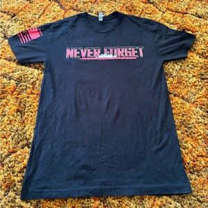 Black patriotic short sleeve tshirt